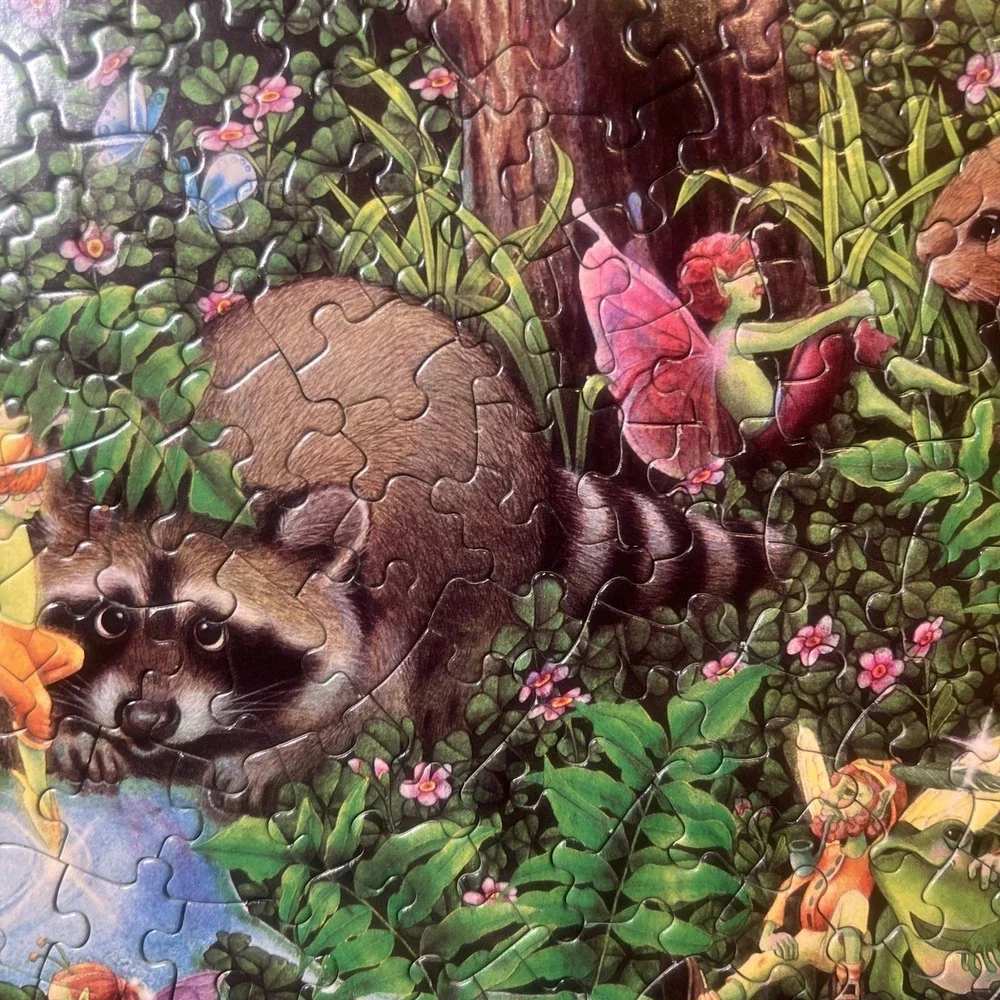 Vintage‎ Eaton Round Jigsaw Puzzle 500 Pcs Fantasia 1980 Complete